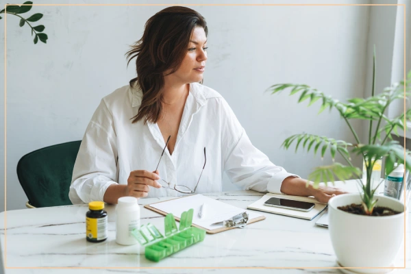 herbalist working